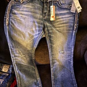 Rock Revival Blue Slim Straight Jeans